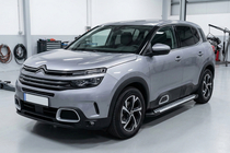 Citroen C5 Aircross 2017-2025 гг. Боковые пороги Line (2 шт, алюминий) фото 1