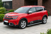 Citroen C5 Aircross 2017-2025 гг. Боковые Подножки Tayga Grey (2 шт, Алюминий) фото 1