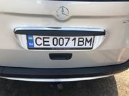 Mercedes Citan 2013-2021 гг. Хромированная накладка над номером (нержавейка) фото 2