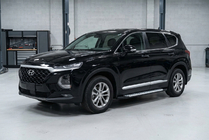 Hyundai Santa Fe 4 2018-2023 гг. Боковые пороги Allmond Grey (2 шт., алюминий) фото 1