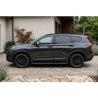 Боковые Подножки Bosphore Black (2 шт., Алюминий) Hyundai Santa Fe 4 2018-2023 гг. фото 1