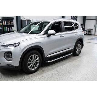 Боковые Подножки Duru (2 шт., Алюминий) Hyundai Santa Fe 4 2018-2023 гг. фото 1