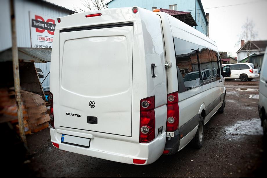 Volkswagen Crafter 2006-2016 гг. Багажник на крышу (грунтованный под покраску) Image