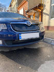 Skoda Superb 2009-2015 гг. Зимняя накладка на решетку (нижняя, 2008-2013) фото 6