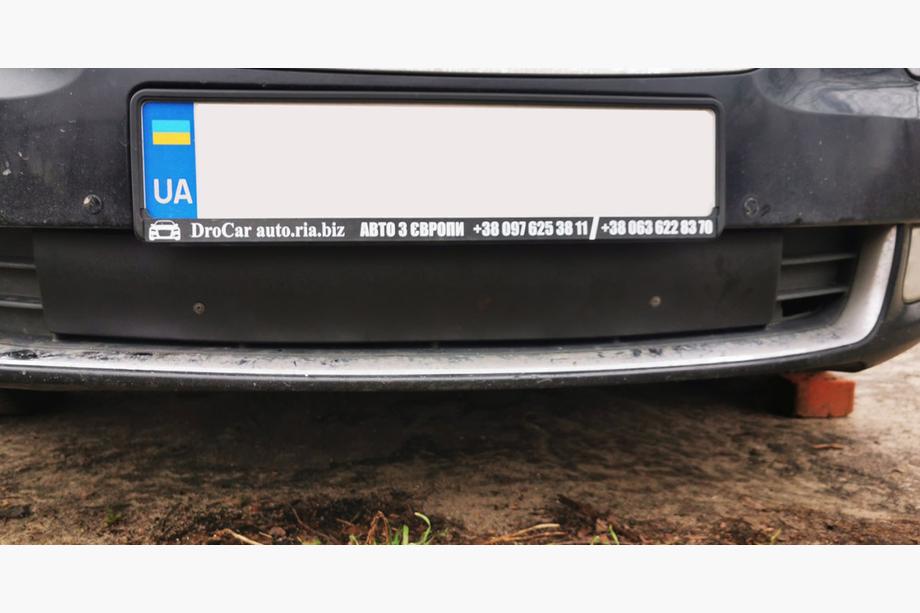 Skoda Superb 2009-2015 гг. Зимняя накладка на решетку (нижняя, 2008-2013) Матовый Фото 4