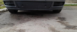 Volkswagen Touran 2003-2010 гг. Нижняя зимняя решетка, 2003-2006 Глянцевая фото 2