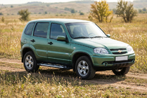 Chevrolet Niva 1998-2020 гг. Боковые Подножки Sunrise (2 шт., Алюминий) фото 1