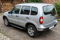 Chevrolet Niva 1998-2020 гг. Боковые Подножки Duru (2 шт., Алюминий) фото 1