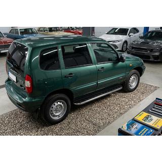 Боковые Подножки Maydos V1 (2 шт., Алюминий) Chevrolet Niva 1998-2020 гг. фото 1