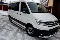 Volkswagen Crafter 2016- гг. Передняя защита ST085 Нержавейка фото 2