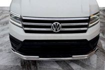 Volkswagen Crafter 2016- гг. Передняя защита ST085 Нержавейка фото 1