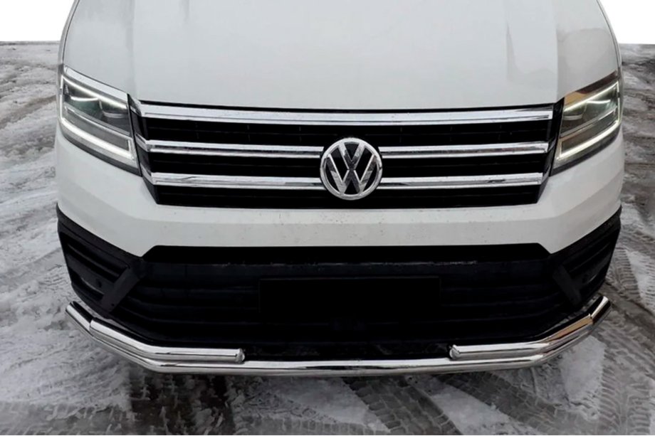 Volkswagen Crafter 2016- гг. Передняя защита ST085 Нержавейка Image