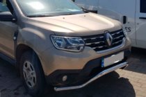 Renault Duster 2018-2024 гг. Передняя защита WT008 (нерж. сталь) фото 3