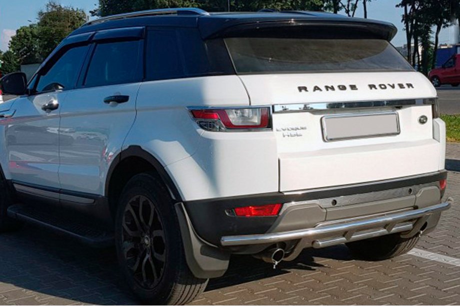 Range Rover Evoque 2012-2018 гг. Задняя защита AK005-1 (нержавейка) Image