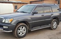 Lexus LX470 1998-2007 гг. Защита боковых порогов (2 шт., нерж. сталь) фото 2