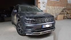 Volkswagen Tiguan 2016-2023 гг. Передняя защита ST016 (нержавейка) фото 2