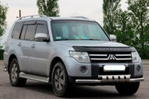 Mitsubishi Pajero Wagon IV 2006-2021 гг. Передняя Защита ST015-13 (Нержавейка) фото 2