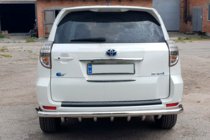 Toyota Rav 4 2006-2013 гг. Задняя защитная дуга AK005-15 (только на EV, 2 шт., нерж.) фото 4
