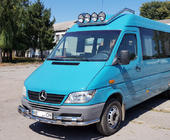 Mercedes Sprinter W901/902/903/904/905 1995–2006 гг. Передняя защита ST015-2 (нерж. сталь) фото 3