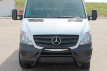 Mercedes Sprinter W906 2006–2018 гг. Кенгурятник WT003 (черный) фото 2