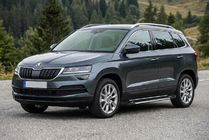 Skoda Karoq 2018- гг. Боковые Подножки RedLine Black (2 шт., Алюминий) фото 1
