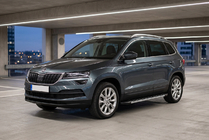 Skoda Karoq 2018- гг. Боковые Подножки Duru (2 шт., Алюминий) фото 1