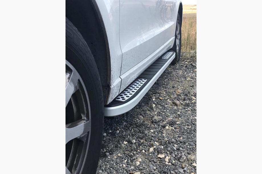 Audi Q3 2011-2019 гг. Боковые Подножки Tayga V2 (2 шт., Алюминий) Фото 3