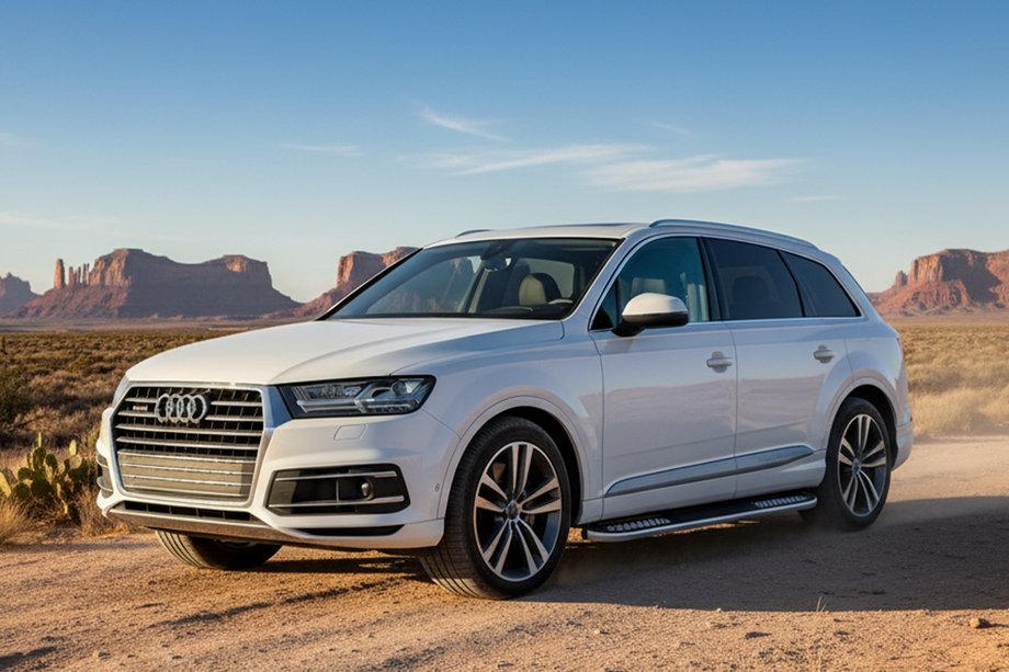Audi Q7 2015–2026 гг. Боковые Подножки Tayga V2 (2 шт., Алюминий) Image