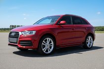 Audi Q3 2011-2019 гг. Боковые Подножки Maya Red (2 шт., Алюминий) фото 1