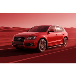 Боковые Подножки Maya Red (2 шт., Алюминий) Audi Q5 2008-2017 гг. фото 1