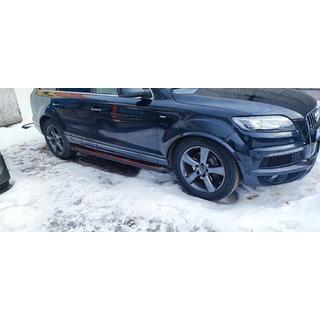 Боковые Подножки Maya Red (2 шт., Алюминий) Audi Q7 2005-2015 гг. фото 2