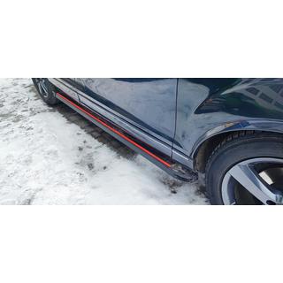 Боковые Подножки Maya Red (2 шт., Алюминий) Audi Q7 2005-2015 гг. фото 1
