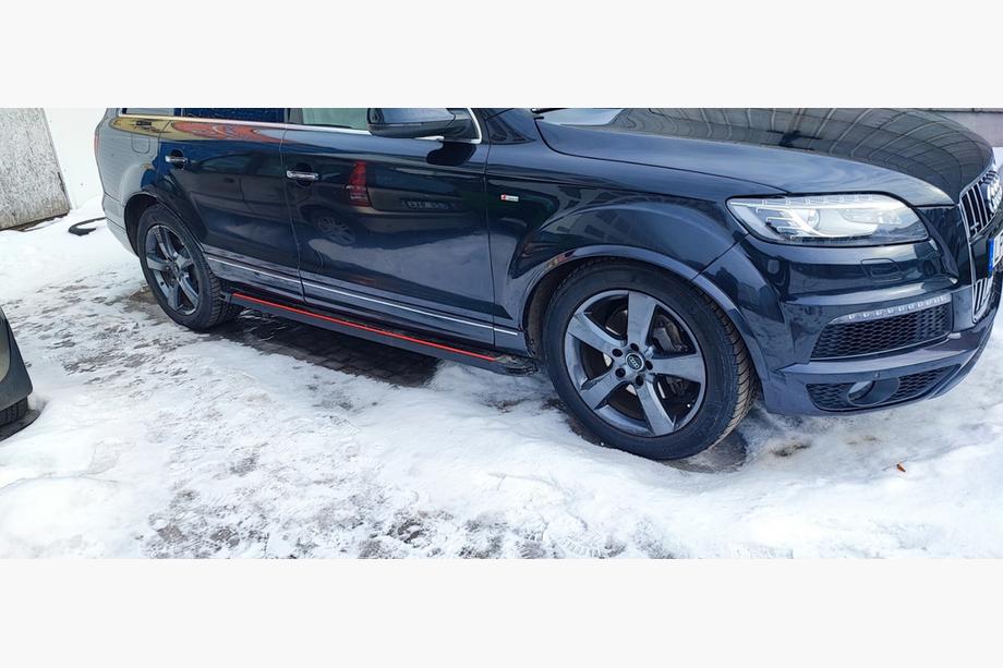 Audi Q7 2005-2015 гг. Боковые Подножки Maya Red (2 шт., Алюминий) Фото 2