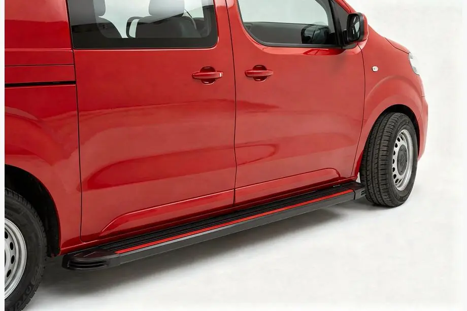 Citroen Jumpy/Dispatch 2017- гг. Боковые Подножки Maya Red (2 шт., Алюминий) Image