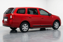 Dacia Logan MCV 2013-2020 гг. Боковые Подножки Maya Red (2 шт., Алюминий) фото 1