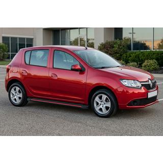 Боковые Подножки Maya Red (2 шт., Алюминий) Dacia Sandero 2013-2020 гг. фото 1
