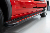 Ford Connect 2006–2009 гг. Боковые Подножки Maya Red (2 шт., Алюминий) Макси база фото 1