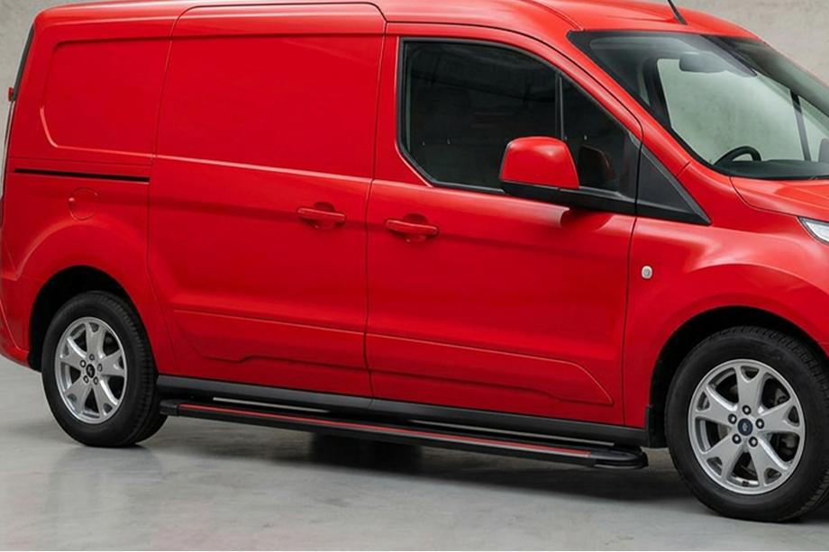 Ford Connect 2014-2021 гг. Боковые Подножки Maya Red (2 шт., Алюминий) Стандартная база Image