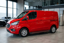 Ford Custom 2013-2022 гг. Боковые Подножки Maya Red (2 шт., Алюминий) Длинная База фото 1