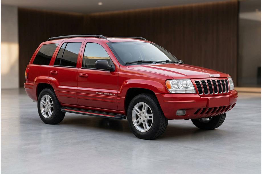 Jeep Grand Cherokee WJ 1999-2004 гг. Боковые Подножки Maya Red (2 шт., Алюминий) Фото 1