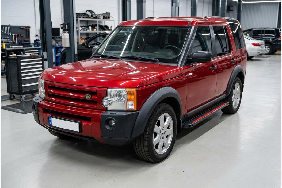 Land Rover Discovery III 2004–2009 гг. Боковые Подножки Maya Red (2 шт., Алюминий) Image