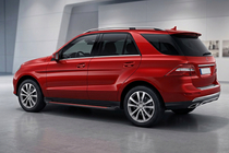 Mercedes GLE/ML class W166 2011-2018 гг. Боковые Подножки Maya Red (2 шт., Алюминий) фото 1