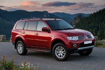 Mitsubishi Pajero Sport 2008-2015 гг. Боковые Подножки Maya Red (2 шт., Алюминий) фото 1