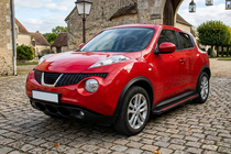 Nissan Juke 2010-2019 гг. Боковые Подножки Maya Red (2 шт., Алюминий) фото 1