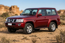 Nissan Patrol Y61 1997-2011 гг. Боковые Подножки Maya Red (2 шт., Алюминий) фото 1