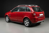Opel Antara 2006-2017 гг. Боковые Подножки Maya Red (2 шт., Алюминий) фото 1