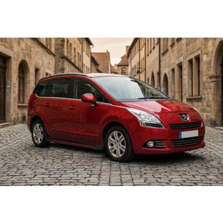 Боковые Подножки Maya Red (2 шт., Алюминий) Peugeot 5008 2009-2016 гг. фото 1