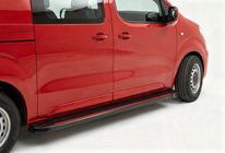 Peugeot Expert 2017- гг. Боковые Подножки Maya Red (2 шт., Алюминий) XS – Короткая База фото 1