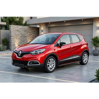 Боковые Подножки Maya Red (2 шт., Алюминий) Renault Captur 2013-2019 гг. фото 1