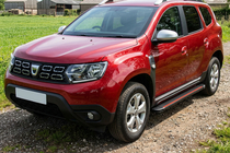 Renault Duster 2018-2024 гг. Боковые Подножки Maya Red (2 шт., Алюминий) фото 1